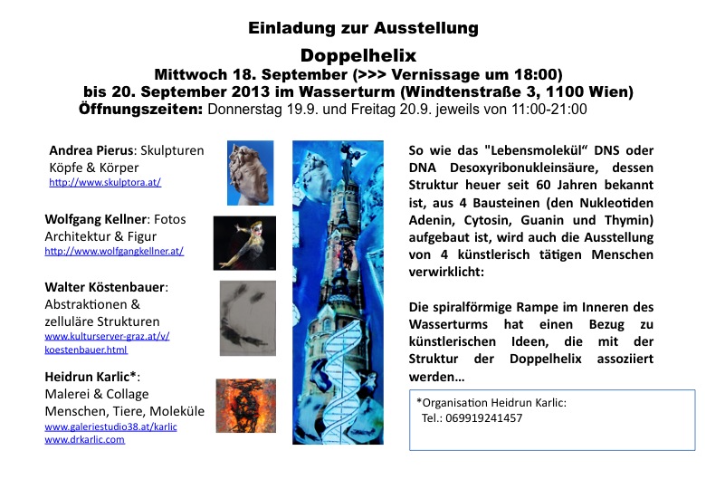  |Ausstellung Doppelhelix im Wasserturm September 2013